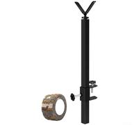 Autilyshop Trépied portable pour arbre de chasse avec rotation à 360 degrés réglable en métal pour cadres en tube carré de 2,5 cm pour extérieur avec revêtement camouflage antirouille (type I)