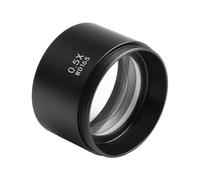 Autilyshop WD165 Objectif auxiliaire 0,5 x 0,7 x 2,0 x lentille en verre de Barlow Alliage Noir Pour trinoculaire stéréo Zoom Microscope Champ élargi Of(0,5X)