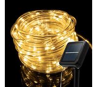 Auting Guirlande lumineuse solaire extérieure 10 m 100 LED Pour mariage, fête et Noël