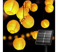 Auting Guirlande Solaire Extérieur 6M 20 Lanternes LED Blanc Chaud