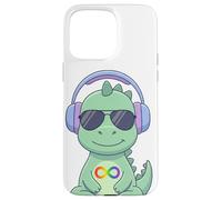 Autism Acceptance Casque Dinosaure Symbole Infini T-Rex Coque pour iPhone 15 Pro Max