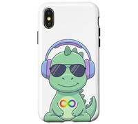 Autism Acceptance Casque Dinosaure Symbole Infini T-Rex Coque pour iPhone X/XS
