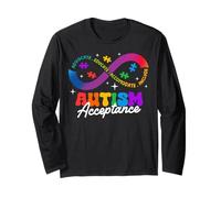 Autism Awareness Acceptance Shirt Infinity Symbol Man Women Manche Longue