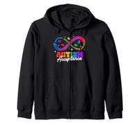 Autism Awareness Acceptance Shirt Infinity Symbol Man Women Sweat à Capuche