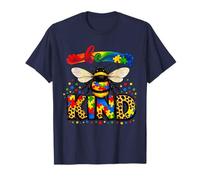 Autism Awareness Be Kind - Puzzle de Sensibilisation aux Abeilles Arc-en-Ciel T-Shirt