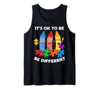 Autism Awareness Day Gift It’s Ok to Be Different Autistic Débardeur