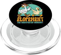 Autism Awareness Elopement Unexpected Workout Funny Goose PopSockets PopGrip pour MagSafe