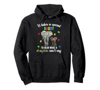 Autism Awareness Family Support Shirt Autism Daddy Elephant Sweat à Capuche