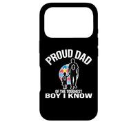 Autism Awareness Père Fils Autistic Kids Boy Autism Dad Son Coque pour iPhone 17 Pro
