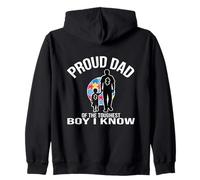 Autism Awareness Père Fils Autistic Kids Boy Autism Dad Son Sweat à Capuche