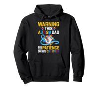 Autism Awareness Père Fils Autistic Kids Warning Autism Dad Sweat à Capuche