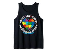 Autism Awareness Respect Love Support Blue Autism Débardeur
