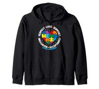 Autism Awareness Respect Love Support Blue Autism Sweat à Capuche