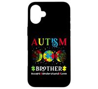Autism Brother Sensibilisation Mois Jour Accept Comprendre l'amour Coque pour iPhone 16 Plus