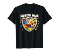 Autism Dad à l'Autisme Puzzle Coeur Accepter Chemise T-Shirt Graphique avec Valeur