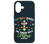 Autism Dad Christian - Faith Based Awareness Père Croix Coque pour iPhone 17