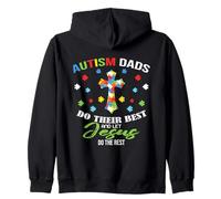 Autism Dad Christian - Faith Based Awareness Père Croix Sweat à Capuche