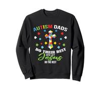 Autism Dad Christian - Faith Based Awareness Père Croix Sweatshirt