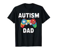 Autism Dad Gamer - Conscience du père aux manettes de Jeu vidéo T-Shirt