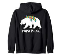 Autism Dad Papa Bear - Père Protecteur et Puzzle Ourson Sweat à Capuche