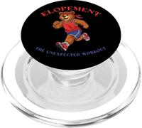 Autism Elopement Unexpected Workout Funny Running Bear PopSockets PopGrip pour MagSafe