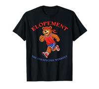 Autism Elopement Unexpected Workout Funny Running Bear T-Shirt