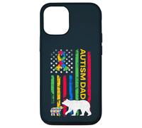 Autism Father Son - Papa Bear Autistic Boys Girls Autism Dad Coque pour iPhone 12/12 Pro