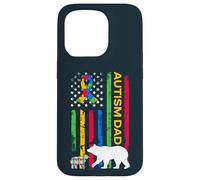 Autism Father Son - Papa Bear Autistic Boys Girls Autism Dad Coque pour iPhone 15 Pro