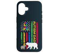Autism Father Son - Papa Bear Autistic Boys Girls Autism Dad Coque pour iPhone 16