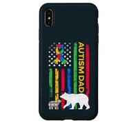 Autism Father Son - Papa Bear Autistic Boys Girls Autism Dad Coque pour iPhone XS Max