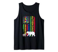 Autism Father Son - Papa Bear Autistic Boys Girls Autism Dad Débardeur