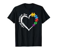 Autism Heart Accept Understand Love Puzzle Autism Support T-Shirt