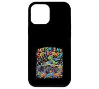 Autism is My Superpower Dinosaure Monster Truck Boys Coque pour iPhone 12 Pro Max