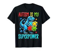 Autism Is My Superpower Puzzle dinosaure T-Rex enfant autiste T-Shirt