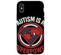 Autism is My Superpower Puzzle Écusson Pièce Sensibilisation Coque pour iPhone X/XS