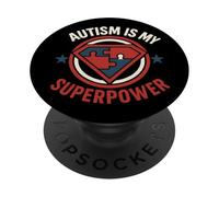 Autism is My Superpower Puzzle Écusson Pièce Sensibilisation PopSockets PopGrip Adhésif