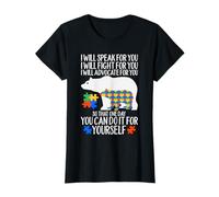 Autism Mama Bear I Will Speal Fight Advocate for You T-Shirt