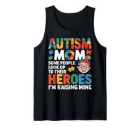 Autism Mom Raising My Hero Puzzle Piece Awareness Art Débardeur