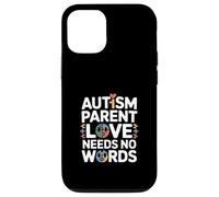 Autism Parent Love Needs No Words Puzzle Cœur Coque pour iPhone 12/12 Pro