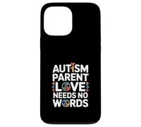 Autism Parent Love Needs No Words Puzzle Cœur Coque pour iPhone 13 Pro Max