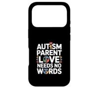 Autism Parent Love Needs No Words Puzzle Cœur Coque pour iPhone 17 Pro