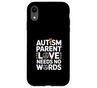Autism Parent Love Needs No Words Puzzle Cœur Coque pour iPhone XR