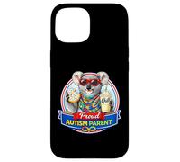 Autism Parent Support Koala Bear & Milkshake Lunettes de Soleil TDAH Coque pour iPhone 15