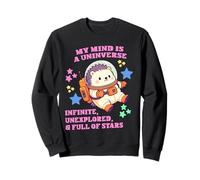 Autism Pride Axolotl Astronaute Chibi Hérisson dans l'espace Sweatshirt