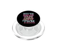 Autism Raccoons Rizz Em avec Le mème « Tism Raccoon Autistic » PopSockets PopGrip pour MagSafe