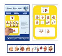 Autism Supplies and Developments Tableau d’émotions A4 pour Enfants - Aide Enfants Comprendre Émotions - 8 Pictogrammes d'Autisme -Communication Non Verbale -Maternelle/TSA/TDAH Outil