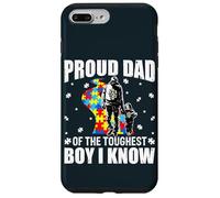 Autism Support Dad - Proud Father of The Toughest Boy Son Coque pour iPhone 7 Plus/8 Plus