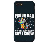 Autism Support Dad - Proud Father of The Toughest Boy Son Coque pour iPhone SE (2020) / 7/8
