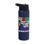 Autism Uncle Apparel - Awesome Oncles Design Stainless Steel Insulated Water Bottle