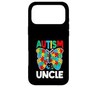 Autism Uncle Butterfly Puzzle Piece Ribbon Coque pour iPhone 17 Pro Max